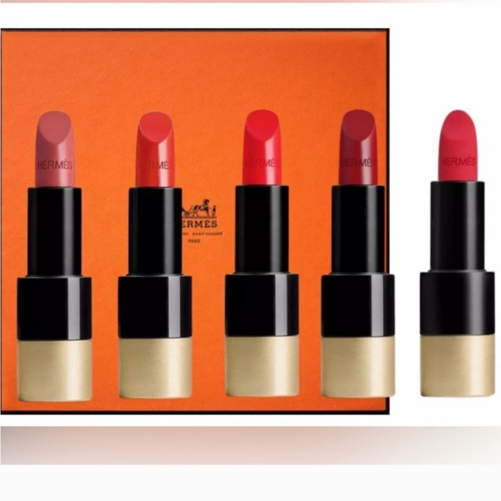 NIB Exquisite Hermes Set of 5 Lipsticks. Amazing GIFT